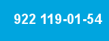 922 119-01-54 922 119-01-54